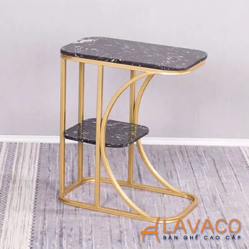 Bàn góc sofa nhỏ mặt đá chân sắt sơn tĩnh điện Ban-goc-sofa-nho-mat-da-chan-sat-son-tinh-dien