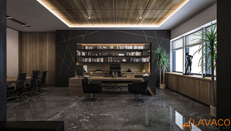 Cách bố trí phòng làm việc của lãnh đạo, giám đốc hiện đại, cao cấp