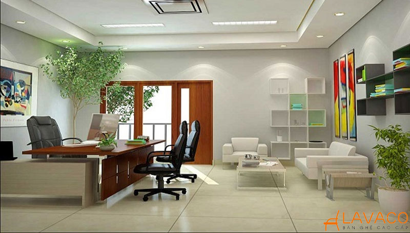 Cách bố trí phòng làm việc của lãnh đạo, giám đốc hiện đại, cao cấp