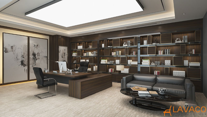 Cách bố trí phòng làm việc của lãnh đạo, giám đốc hiện đại, cao cấp