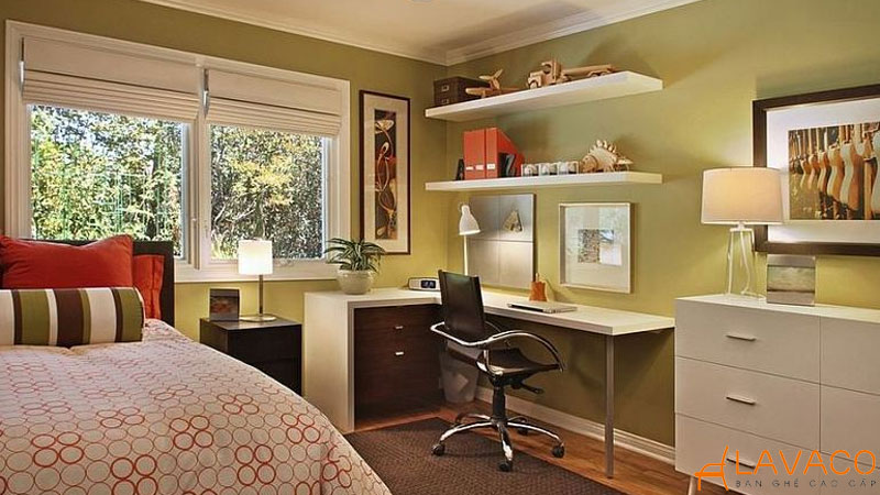 Cách đặt bàn làm việc trong phòng ngủ hợp phong thuỷ