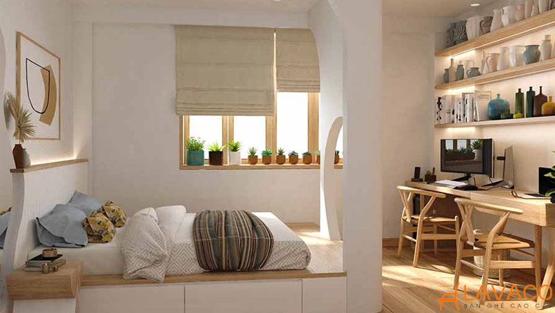 16 mẫu thiết kế phòng ngủ kết hợp phòng làm việc đẹp nhất 2025
