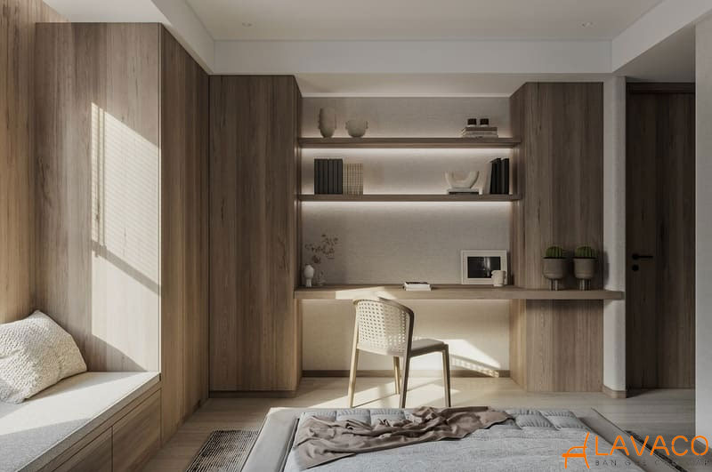 16 mẫu thiết kế phòng ngủ kết hợp phòng làm việc đẹp nhất 2025