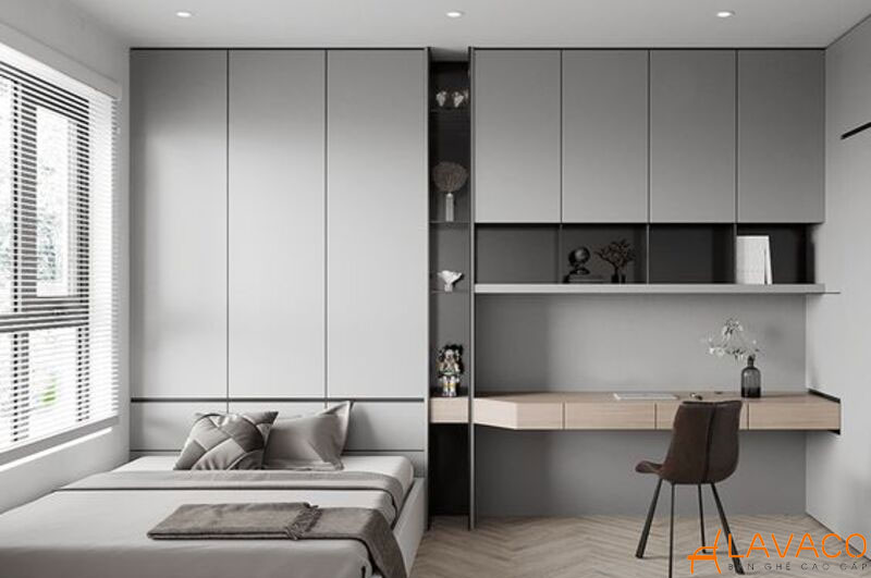 16 mẫu thiết kế phòng ngủ kết hợp phòng làm việc đẹp nhất 2025