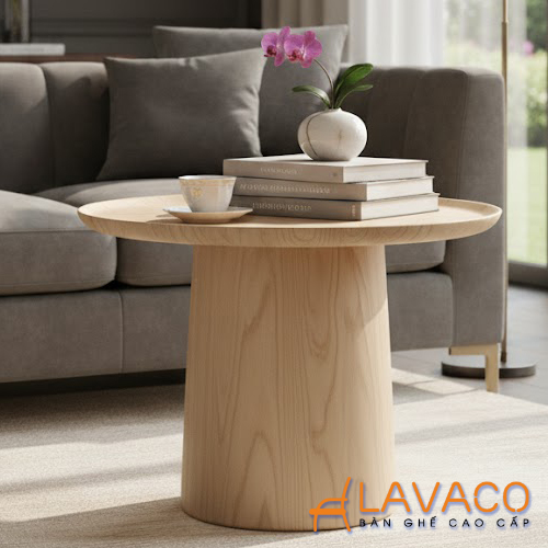 Bàn trà sofa gỗ tròn đẹp mắt Ban-tra-sofa-go-tron-dep-mat