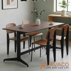 Ban-cafe-hinh-chu-nhat-mat-go-chan-sat