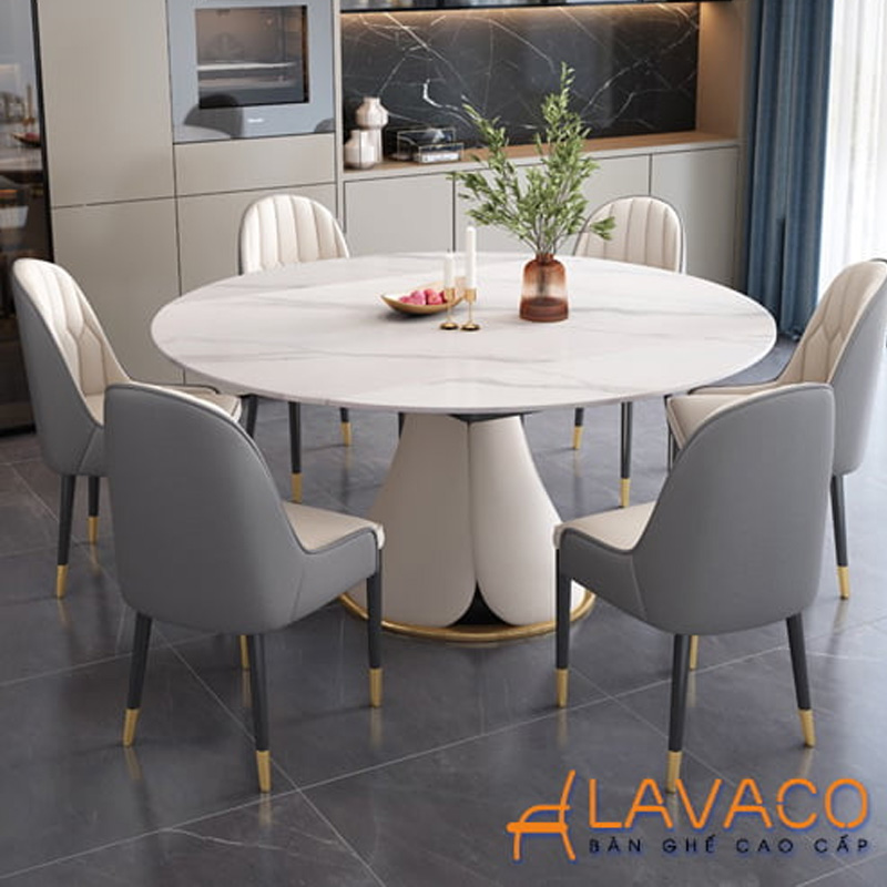 TOP 7 mẫu bàn ăn tròn 6 ghế hiện đại, đẹp và bán chạy nhất