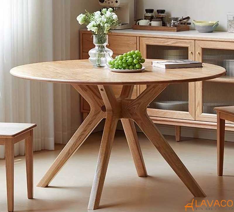 10 sự lựa chọn bàn ăn tròn gỗ sồi đẹp, bền và giá tốt
