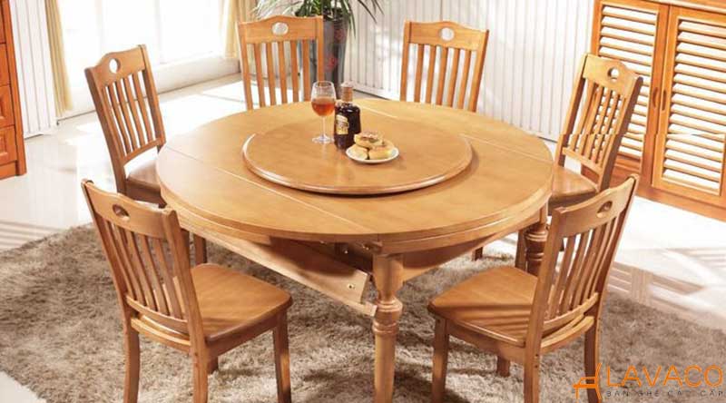 10 sự lựa chọn bàn ăn tròn gỗ sồi đẹp, bền và giá tốt