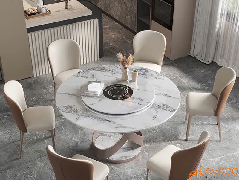 TOP 7 mẫu bàn ăn tròn thông minh hiện đại, độc đáo