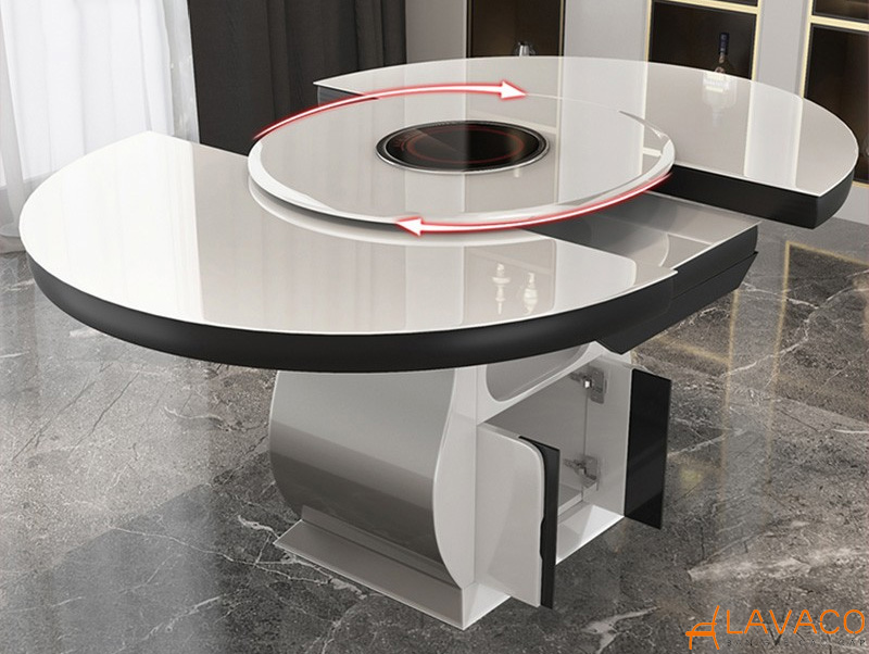 TOP 7 mẫu bàn ăn tròn thông minh hiện đại, độc đáo