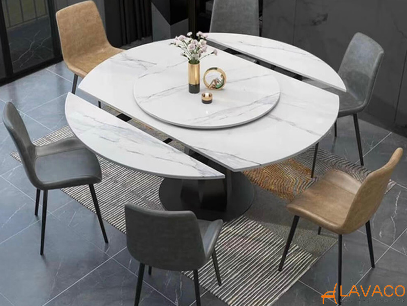 TOP 7 mẫu bàn ăn tròn thông minh hiện đại, độc đáo