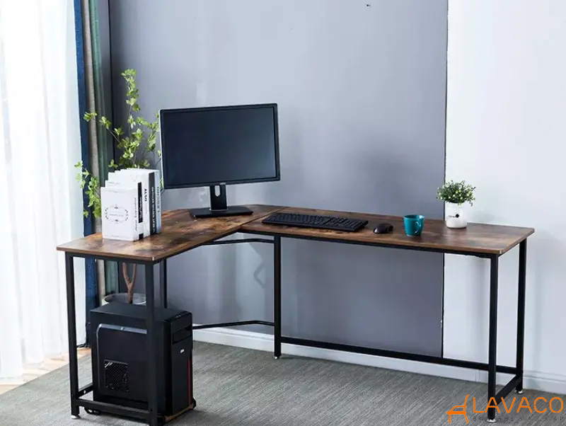 4+ mẫu bàn làm việc góc tường chữ L đẹp, tiện ích và hiện đại