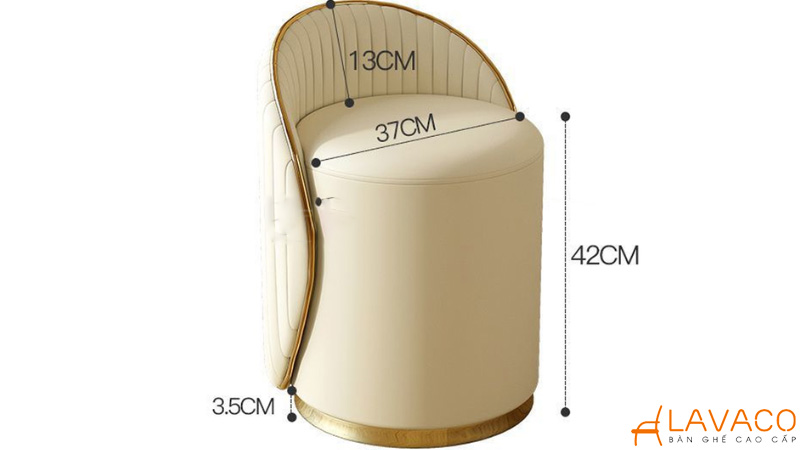 Kích thước ghế bàn trang điểm các loại theo tiêu chuẩn