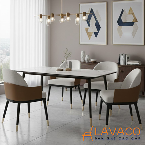 Bộ bàn ăn 4 ghế cao cấp mặt đá Bo-ban-an-4-ghe-cao-cap-mat-da