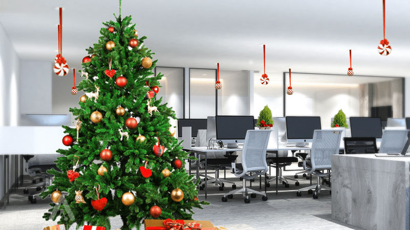 30+ ý tưởng trang trí noel văn phòng đẹp và ấn tượng 2025