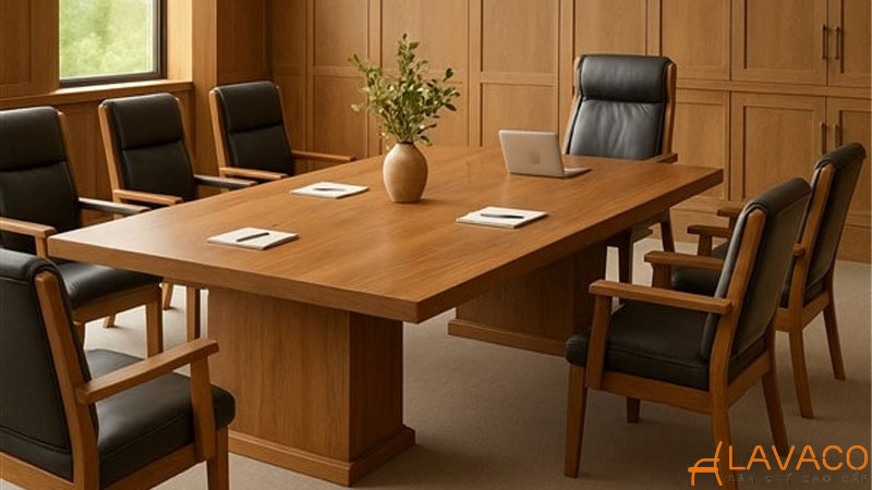 Tổng hợp 15 mẫu bàn ghế gỗ phòng họp đẹp, bền và sang trọng