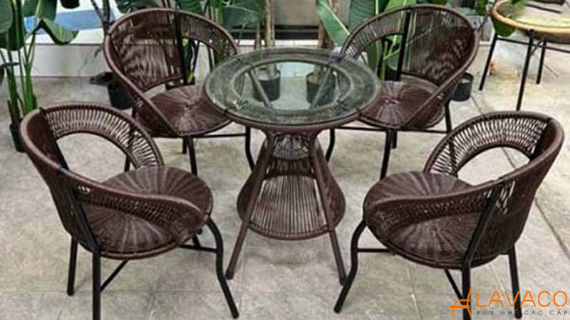 8+ Mẫu bàn ghế nhựa giả mây thanh lý chất lượng, giá rẻ 2026