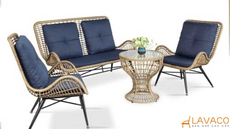 TOP 15 mẫu bàn ghế cafe nhựa giả mây đẹp nhất hiện nay