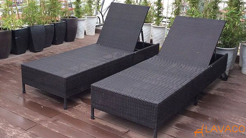 15 mẫu ghế hồ bơi giả mây đẹp, thoải mái và chất lượng