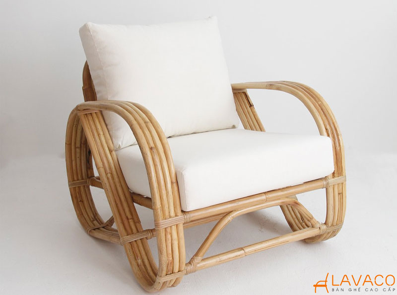 Ghế dài mây nhựa bập bênh thư giãn