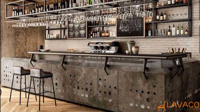 Tổng hợp kích thước quầy bar tiêu chuẩn tất cả các loại