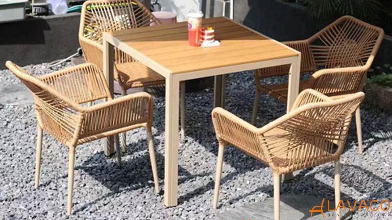 3 mẫu ghế nhựa giả mây ngoài trời giá tốt nhất tại Lavaco