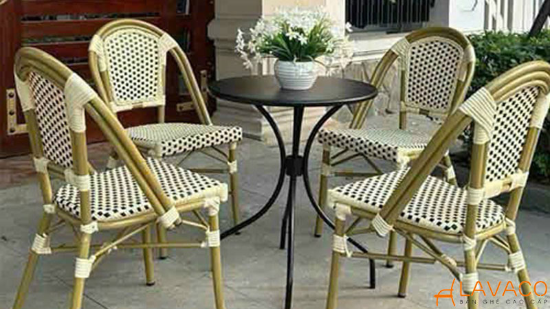 3 mẫu ghế cafe nhựa giả mây sân vườn được yêu thích nhất 2026