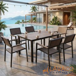 Bo-ban-ghe-san-vuon-chu-nhat-hien-dai