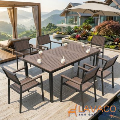 Bo-ban-ghe-san-vuon- chu-nhat-hien-dai