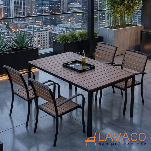 Bộ bàn sân vườn nan nhựa giả gỗ Bo-ban-san-vuon-nan-nhua-gia-go