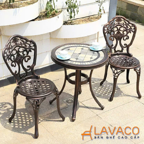 Bộ bàn cafe mặt đá sân vườn cổ điển 2 ghế Bo-ban-cafe-mat-da-san-vuon-co-dien