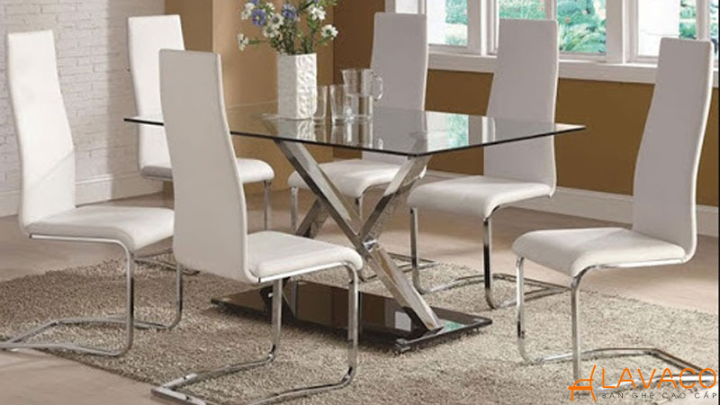 Ghế inox ăn chân quỳ cách điệu