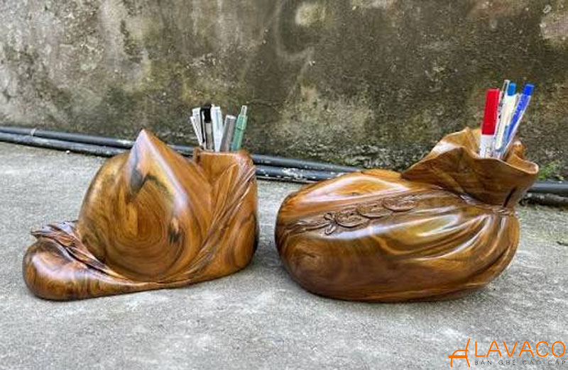 Ống cắm bút nghệ thuật decor bàn làm việc 