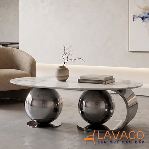 Bàn sofa chân inox mặt đá hình oval Ban-sofa-chan-inox-mat-da-hinh-oval