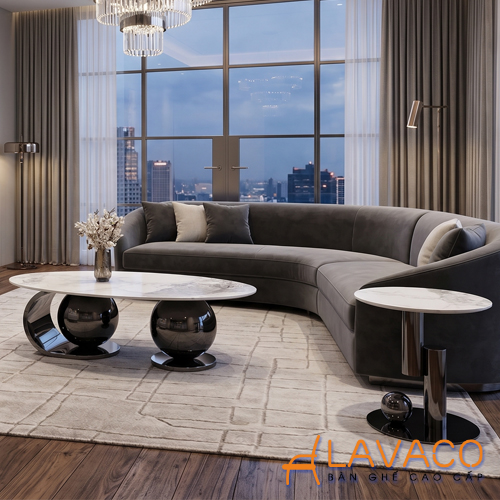 Bộ bàn sofa đôi chân inox mặt đá Bo-ban-sofa-doi-chan-inox-mat-da