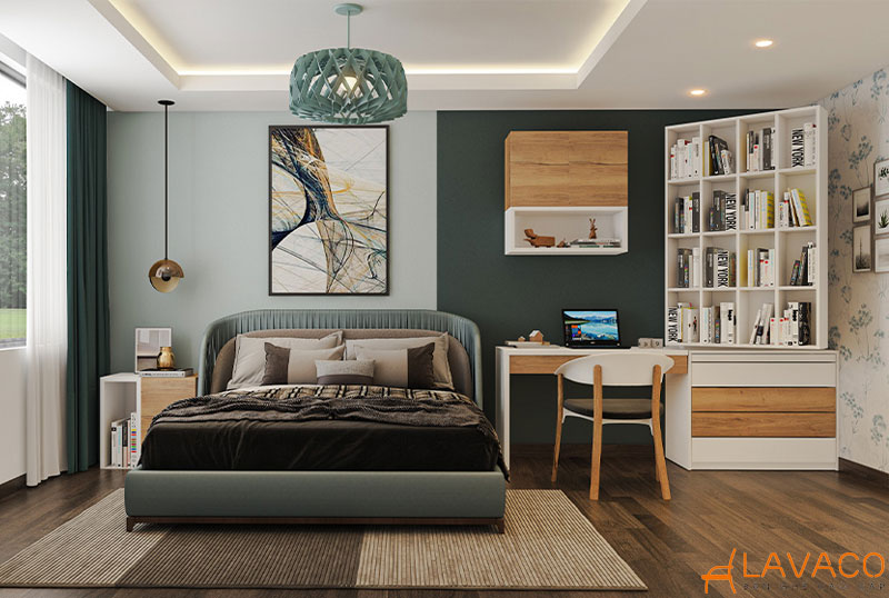 Kê bàn sát tường hoặc góc phòng