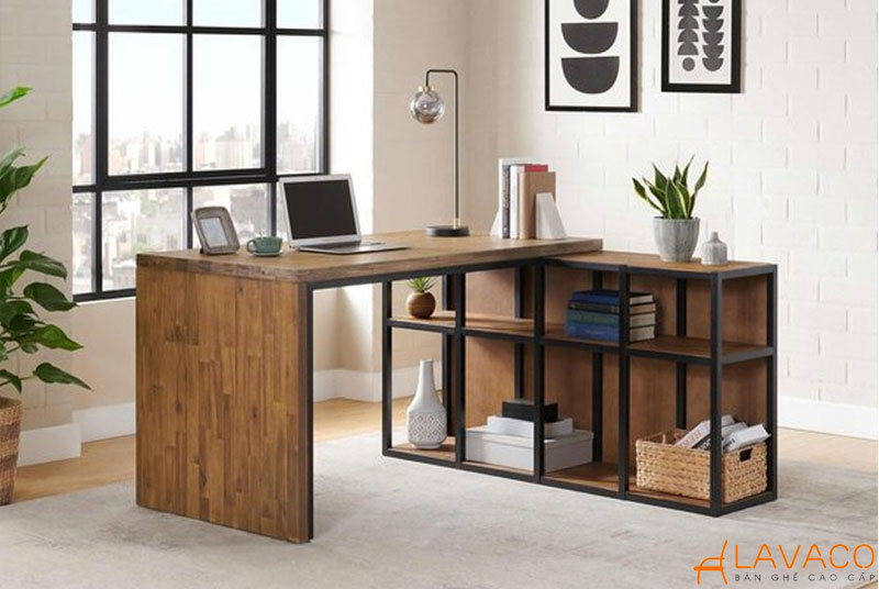 Bàn làm việc phong cách công nghiệp.