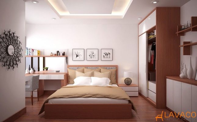 Bàn làm việc phòng ngủ.
