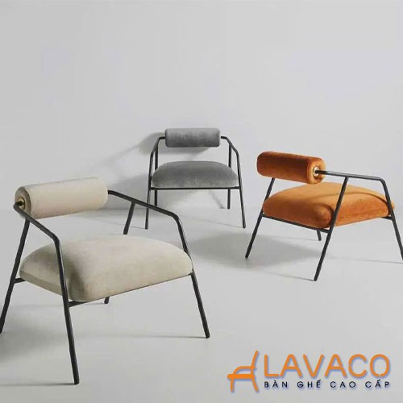Ghế sofa cafe bọc nệm chân sắt – Mã S2306