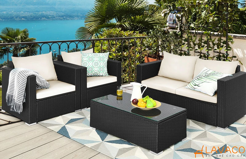 Bộ bàn ghế sân thượng dành cho gia đình và tiếp khách