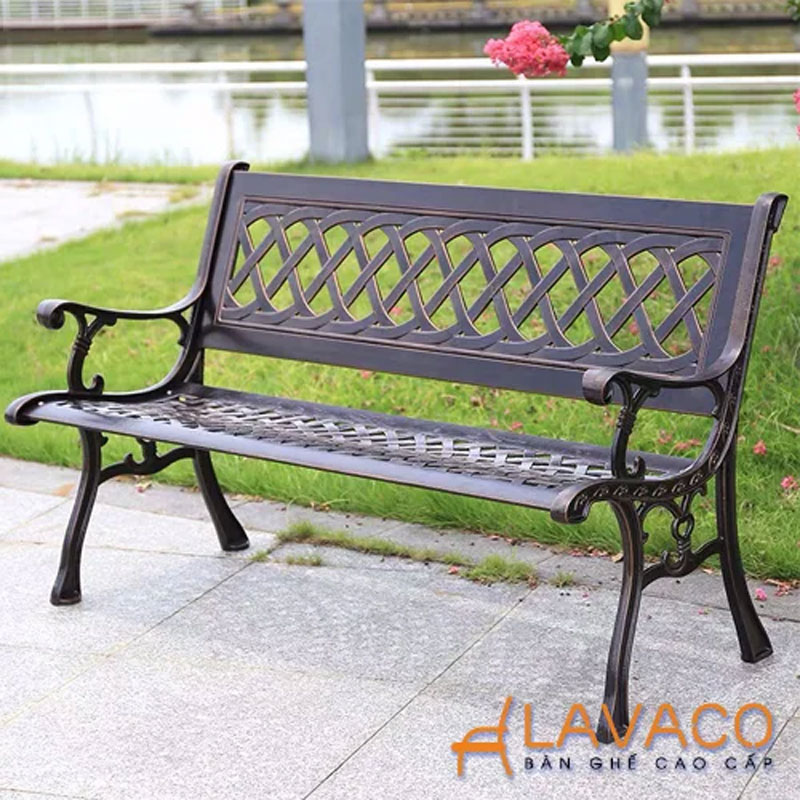 Ghế băng sân vườn khung nhôm đúc cao cấp – Mã 810