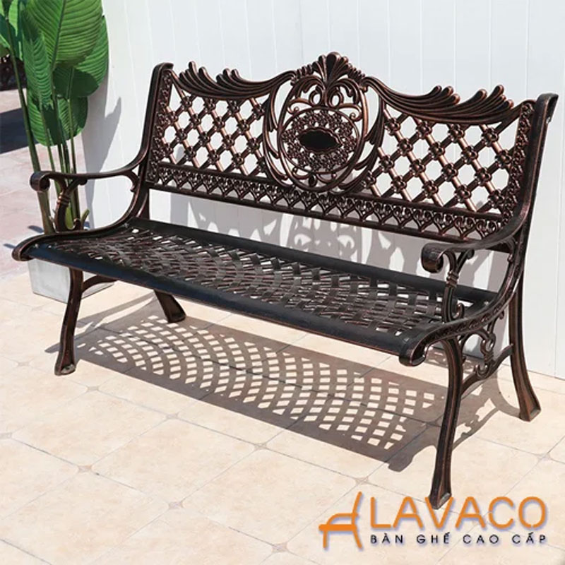 Ghế băng nhôm đúc sân vườn – Mã 810A