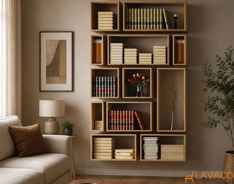 Chọn giá sách theo chất liệu