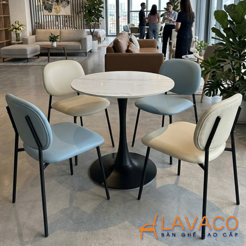 Bộ bàn tròn cafe mặt đá 4 ghế Bo-ban-tron-cafe-mat-da-4-ghe