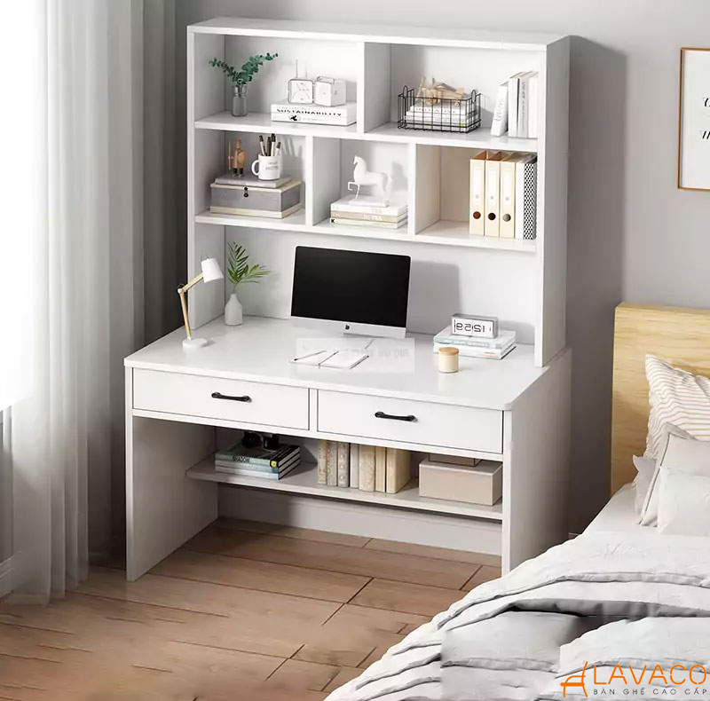 Bàn học thông minh tích hợp kệ sách