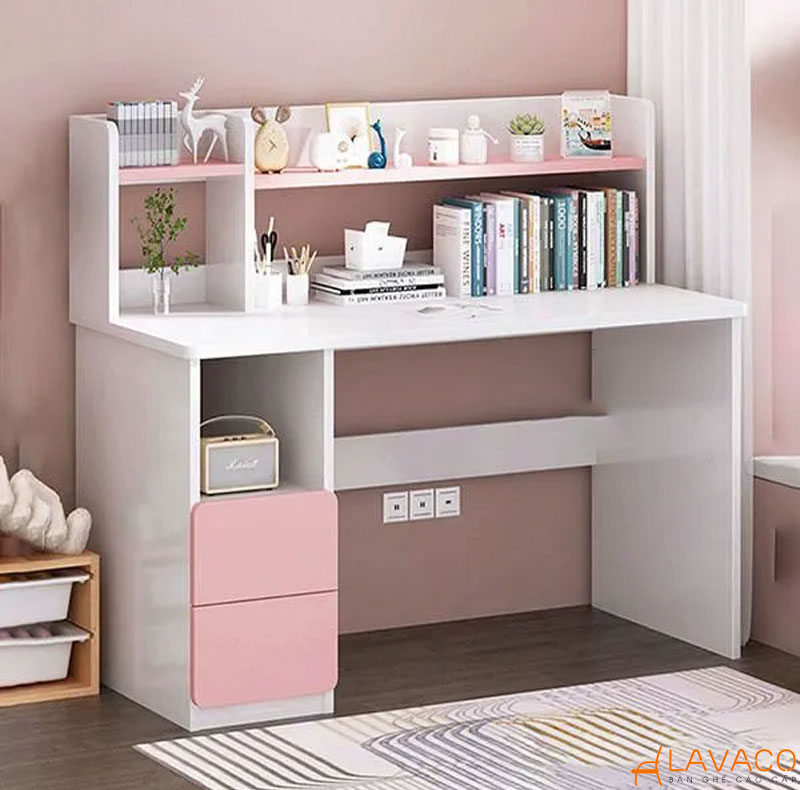 Bàn học thông minh tích hợp kệ sách