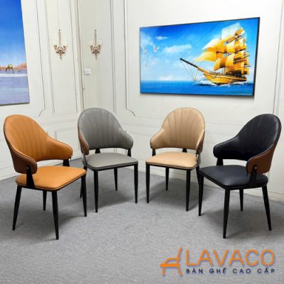 Ghế ăn nệm da chân sắt cao cấp- Mã: 2560