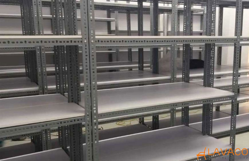 Kệ lắp ghép kết hợp khung sắt và mâm gỗ