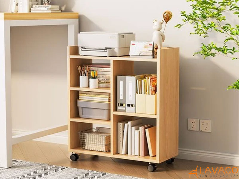 Kệ sách mini có bánh xe